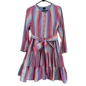 J. Crew Multicolor Striped Dress